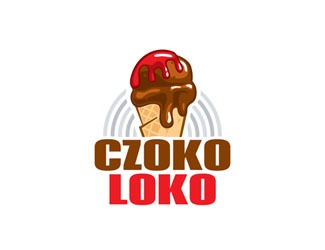 Projekt graficzny logo dla firmy online lodziarnia CZOKO LOKO